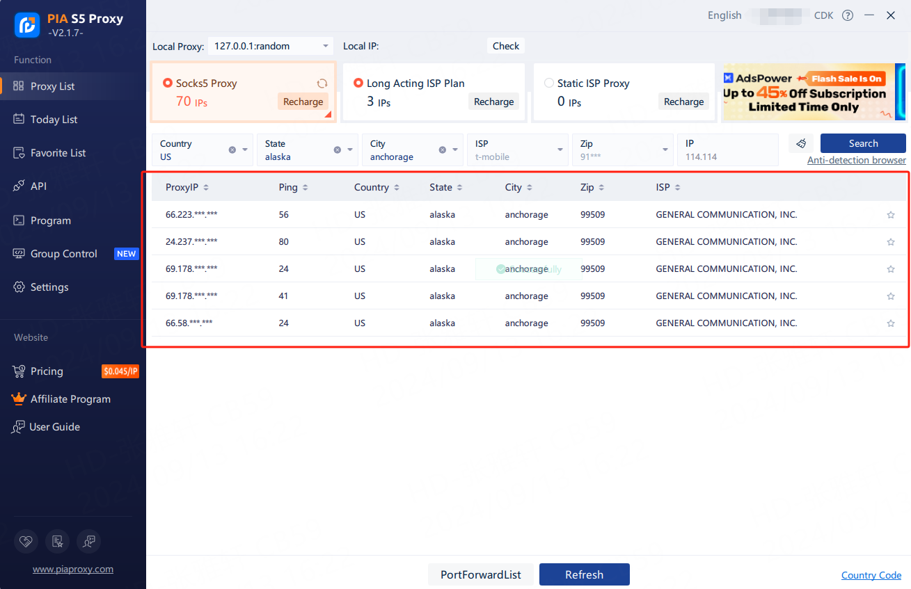 PIA S5 Proxy step2